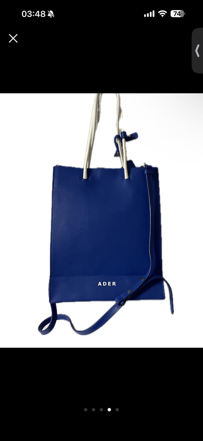 ADER 아더에러 블루 쇼퍼백 M 미디움 초판 가죽버전 상품이미지2