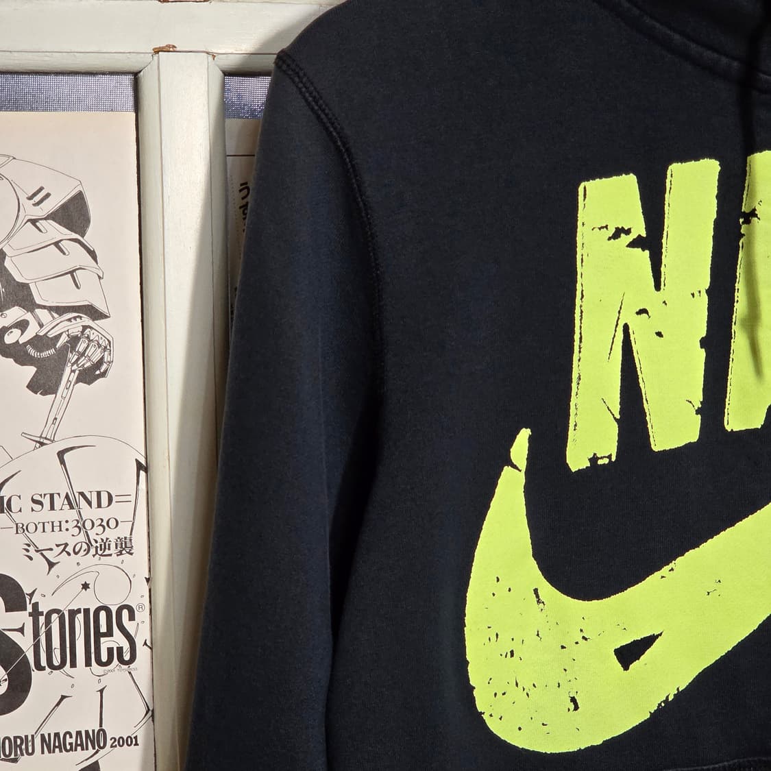 나이키 빅스우시 페인팅 블랙 후드집업 상품이미지4