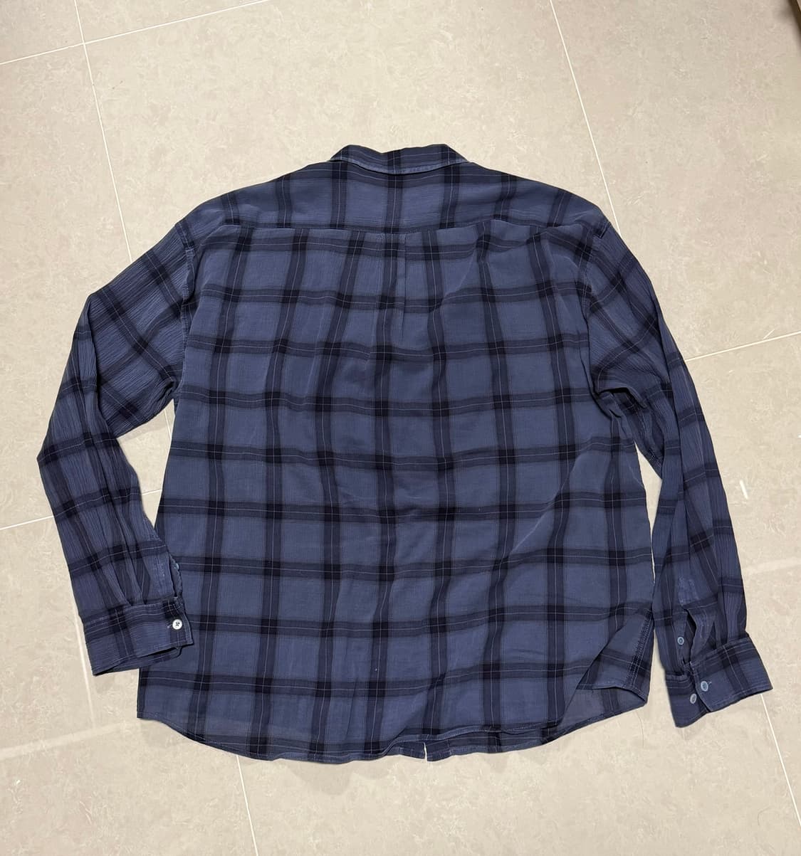 해칭룸 클래식 오버다이 체크셔츠 상품이미지2