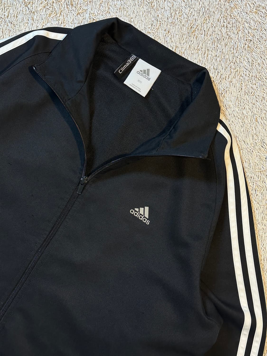 아디다스 ADIDAS 삼각로고 사이드라인 바람막이 자켓 블랙 상품이미지2