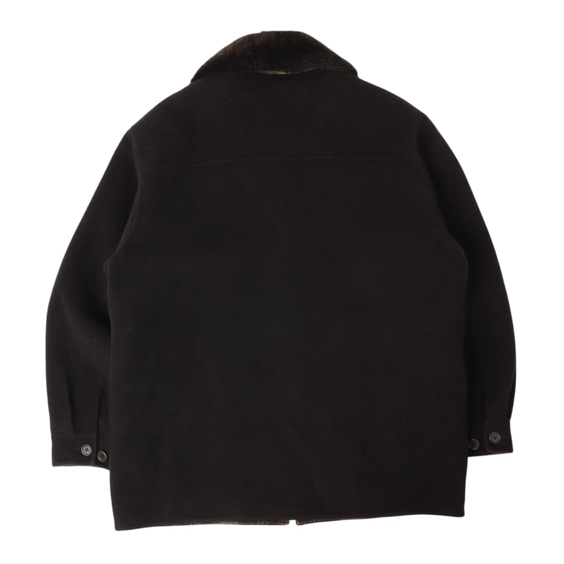 입생로랑 시어링 울 ysl로고 하프 코트 상품이미지5