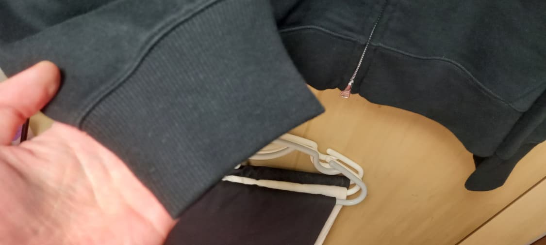 무신사 스탠다드 후드집업 짧은길이 블랙 2XL 상품이미지3