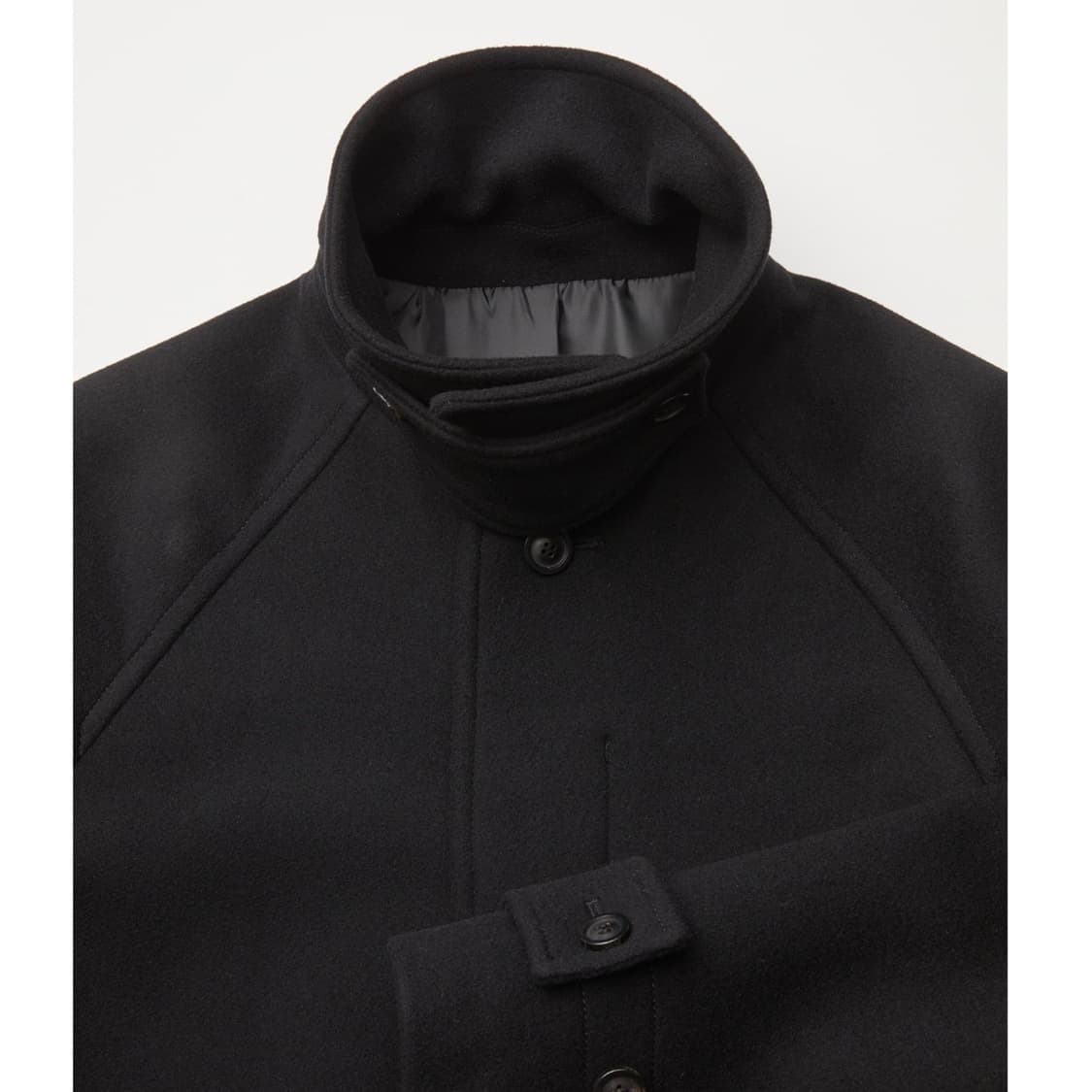 쿠어 벨란디 캐시미어 블렌드 발마칸 코트 (블랙) 상품이미지5