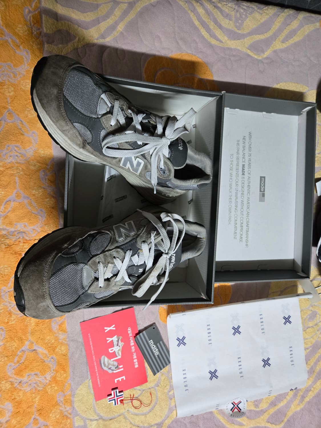 뉴발란스 992 285D 스니커즈. 275~280 상품이미지1