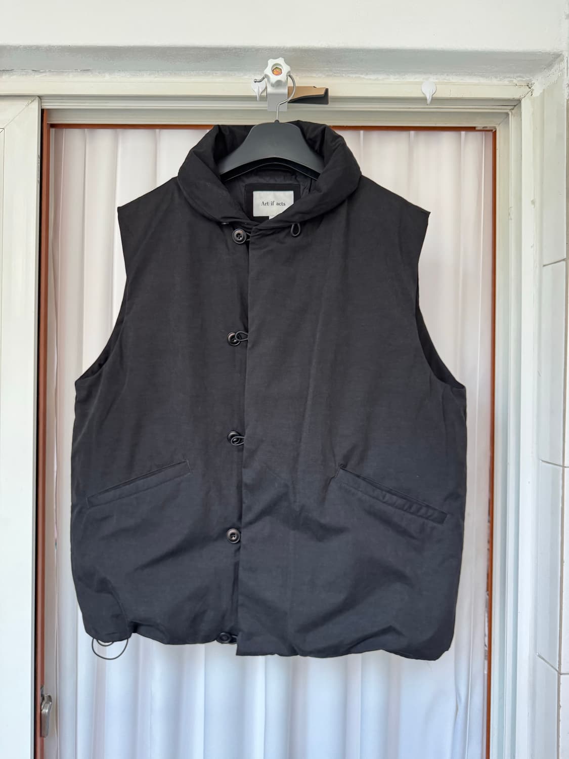 아트이프액츠/ 구스다운 베스트 블랙/ L 상품이미지4