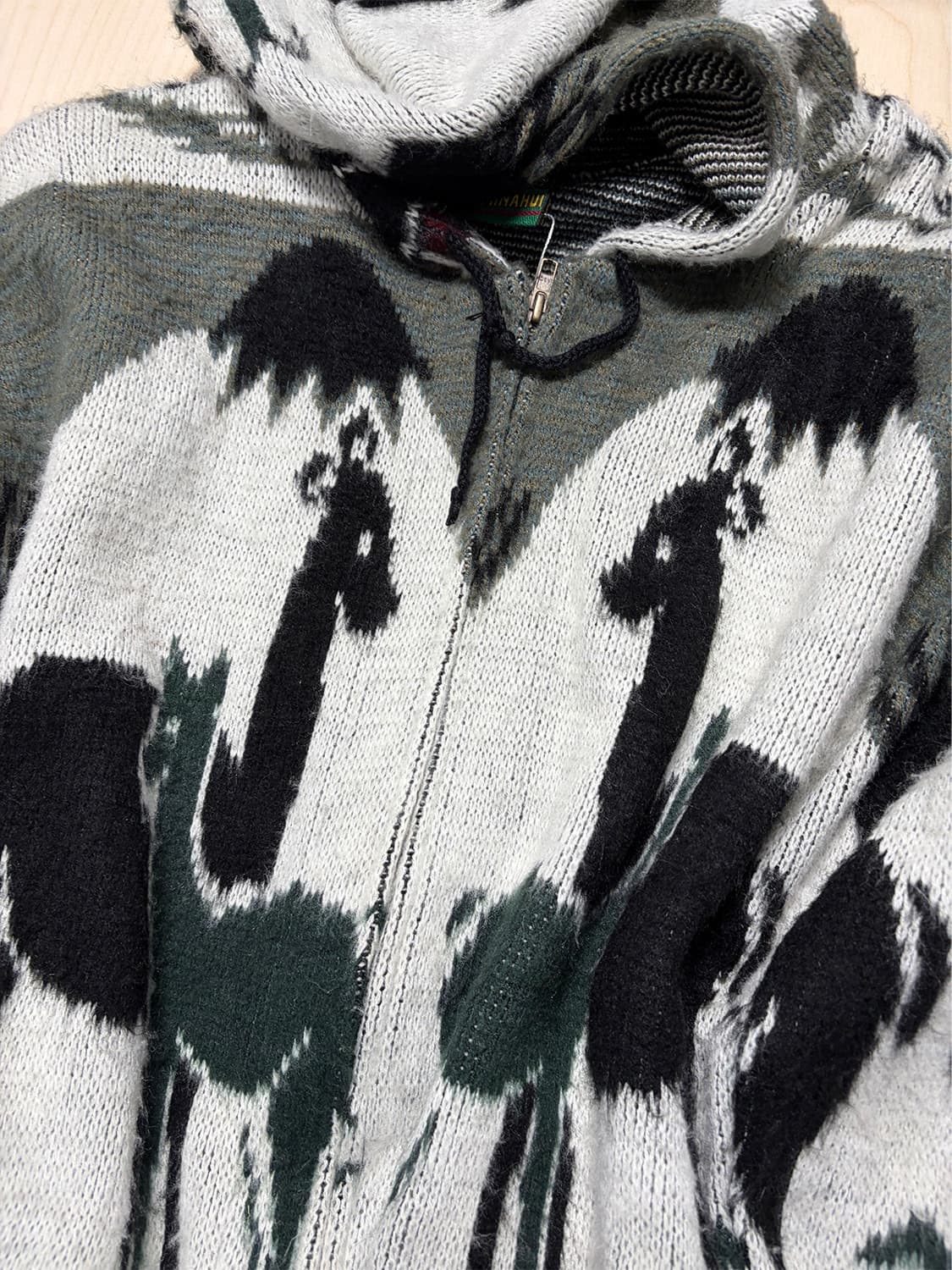 빈티지 울 후드 집업  상품이미지5