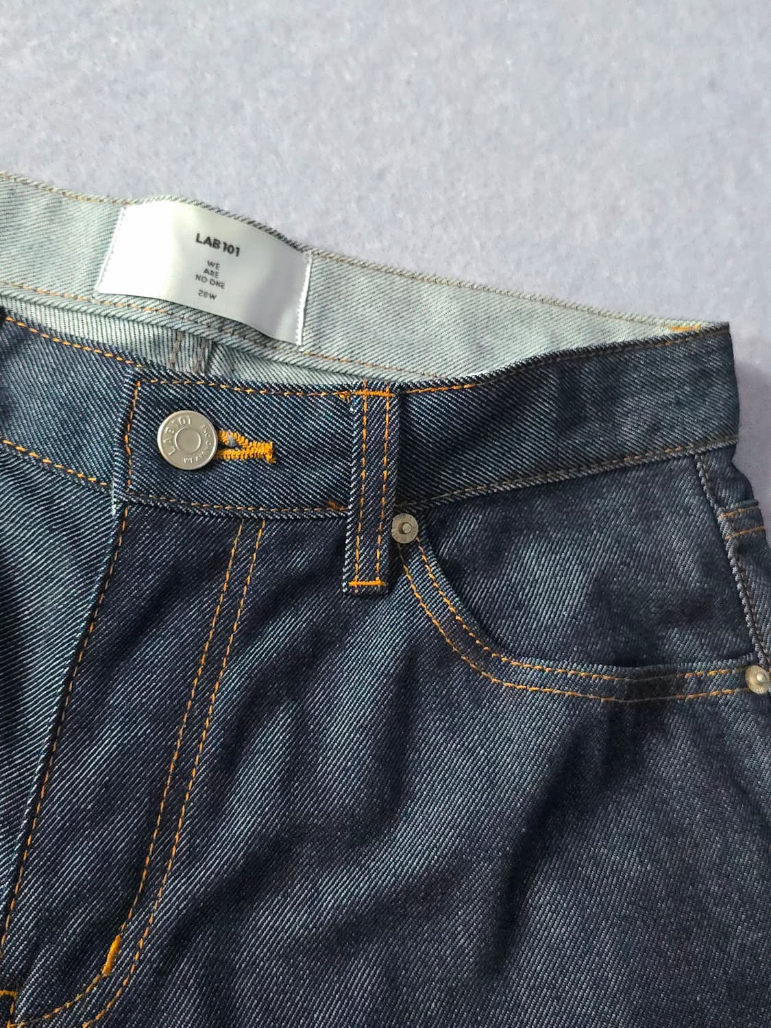 LAB101 RICHARD RIGID RAW DENIM 생지 데님 팬츠 상품이미지3