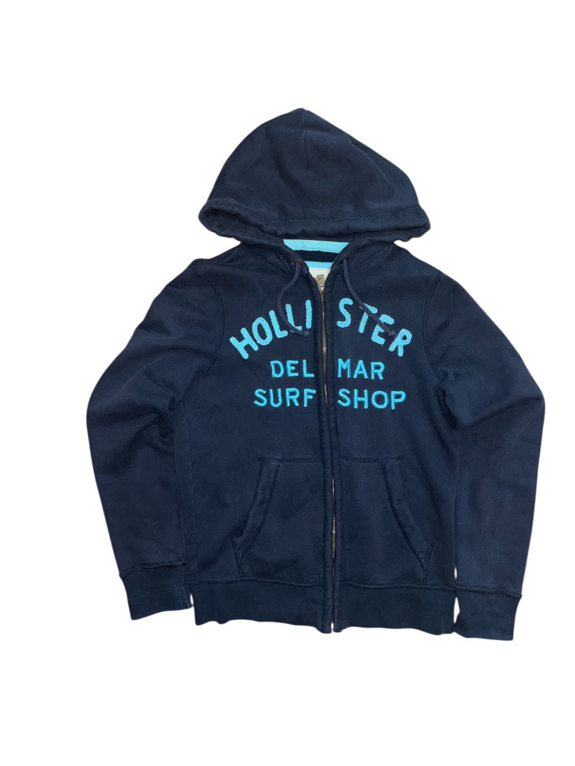 홀리스터 네이비 하늘색 후드집업 상품이미지3