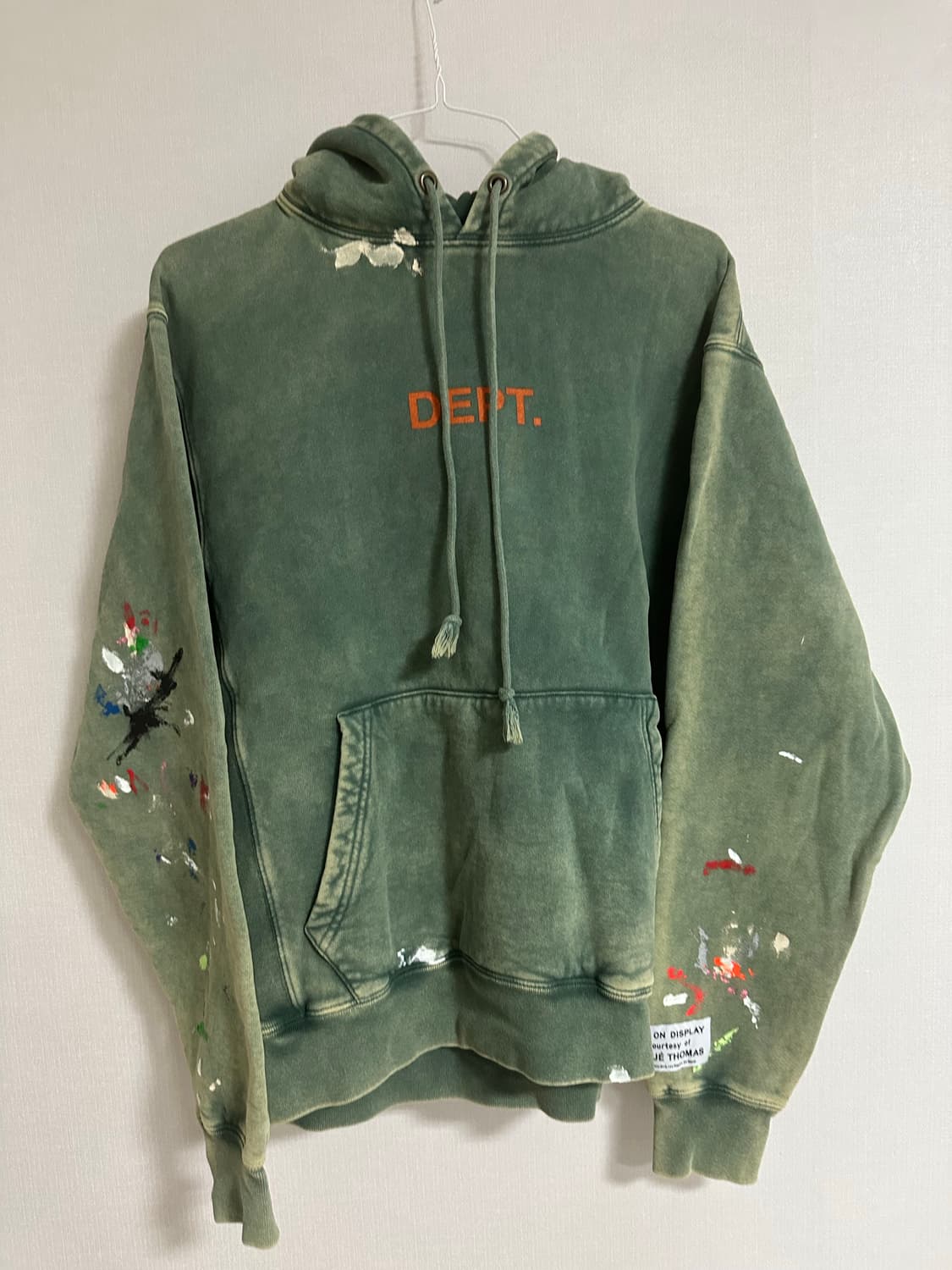 갤러리 디파트먼트 페인티드 프렌치 로고 후디 그린 상품이미지3