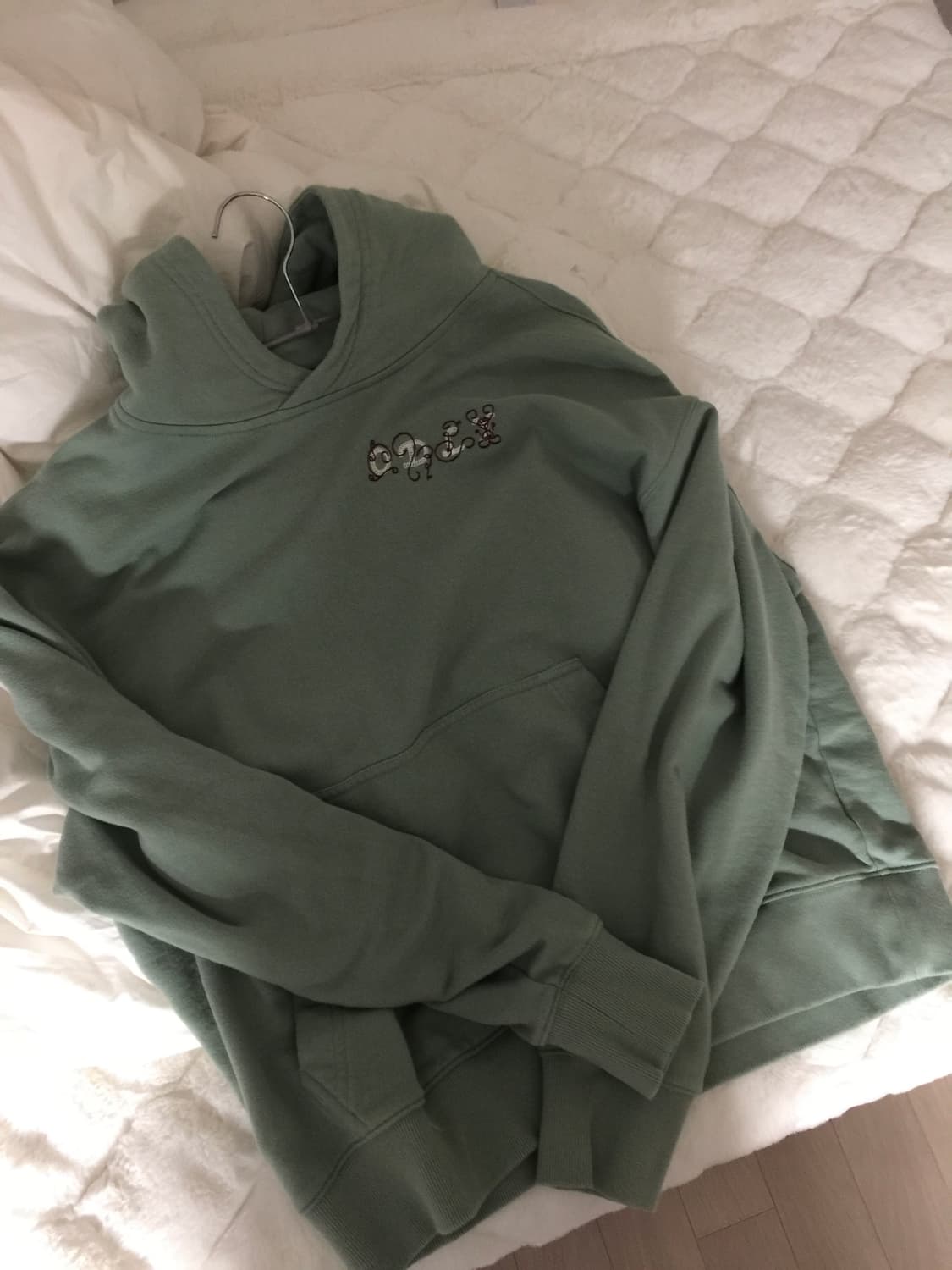 오들리워크샵 후드티 민트 상품이미지3