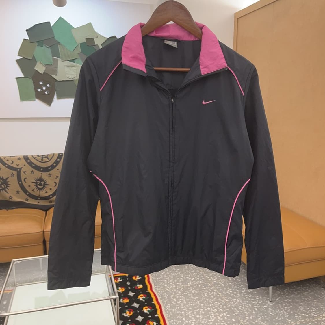 나이키 빈티지 핫핑크카라 러닝 바람막이 집업 M C07745 상품이미지3