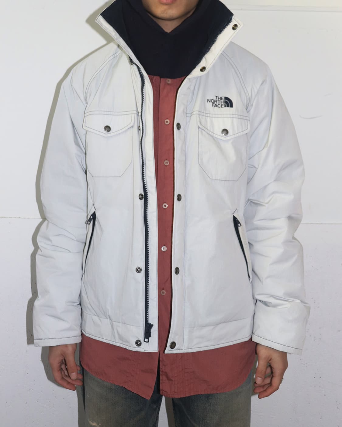 준야 와타나베 x 더 노스페이스 AD2018 화이트 집업 블루종 상품이미지2