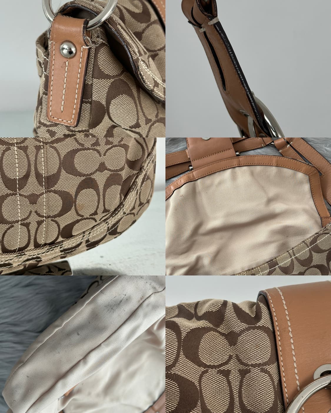 코치 자카드 버클 호보백 상품이미지10