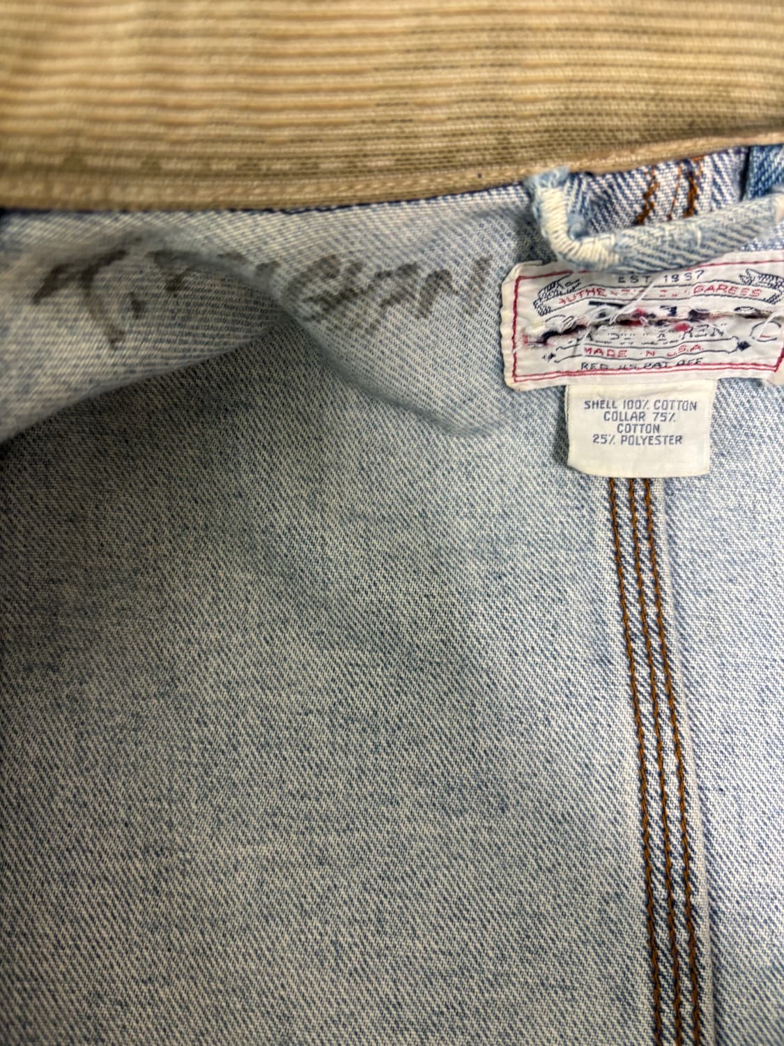 폴로 덩가리 연청 데님 자켓. 상품이미지3