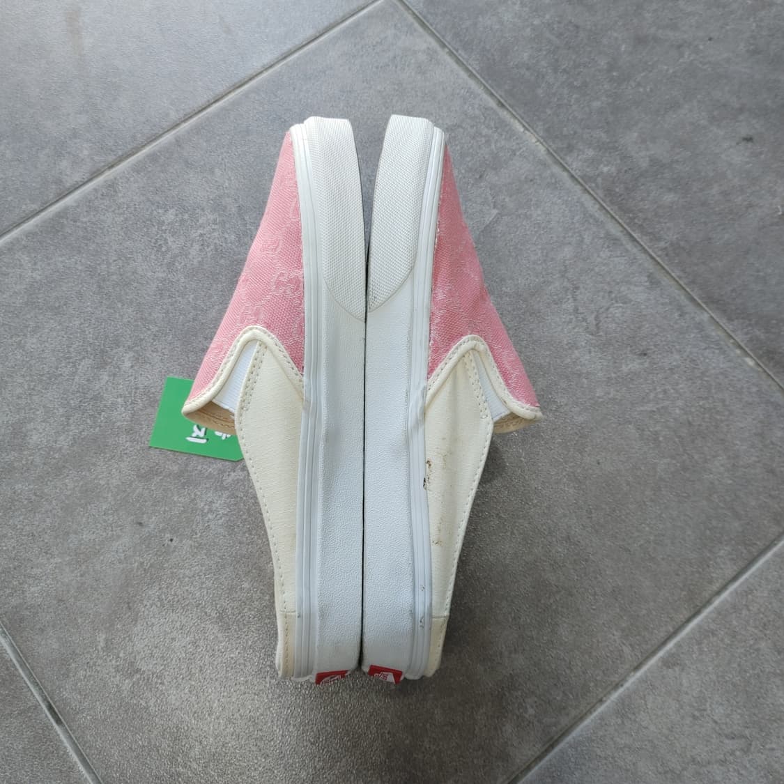 250 반스 남성 핑크 캔버스 슬립온 로퍼 스니커즈 뮬 상품이미지3