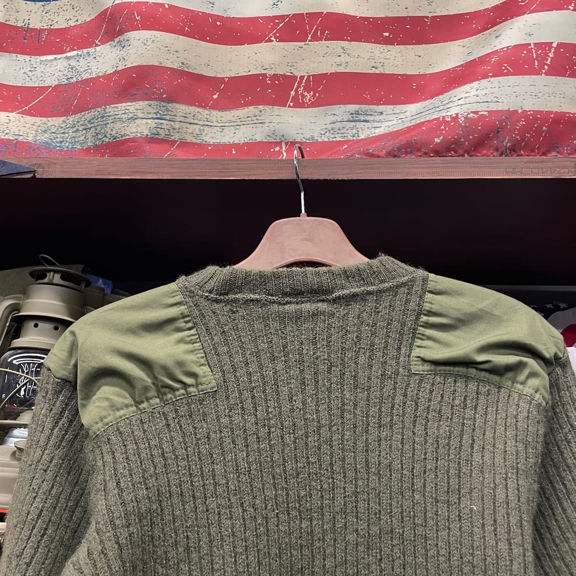 90s U.S MARINE 코만도 컴뱃 밀리터리 니트 스웨터 상품이미지4