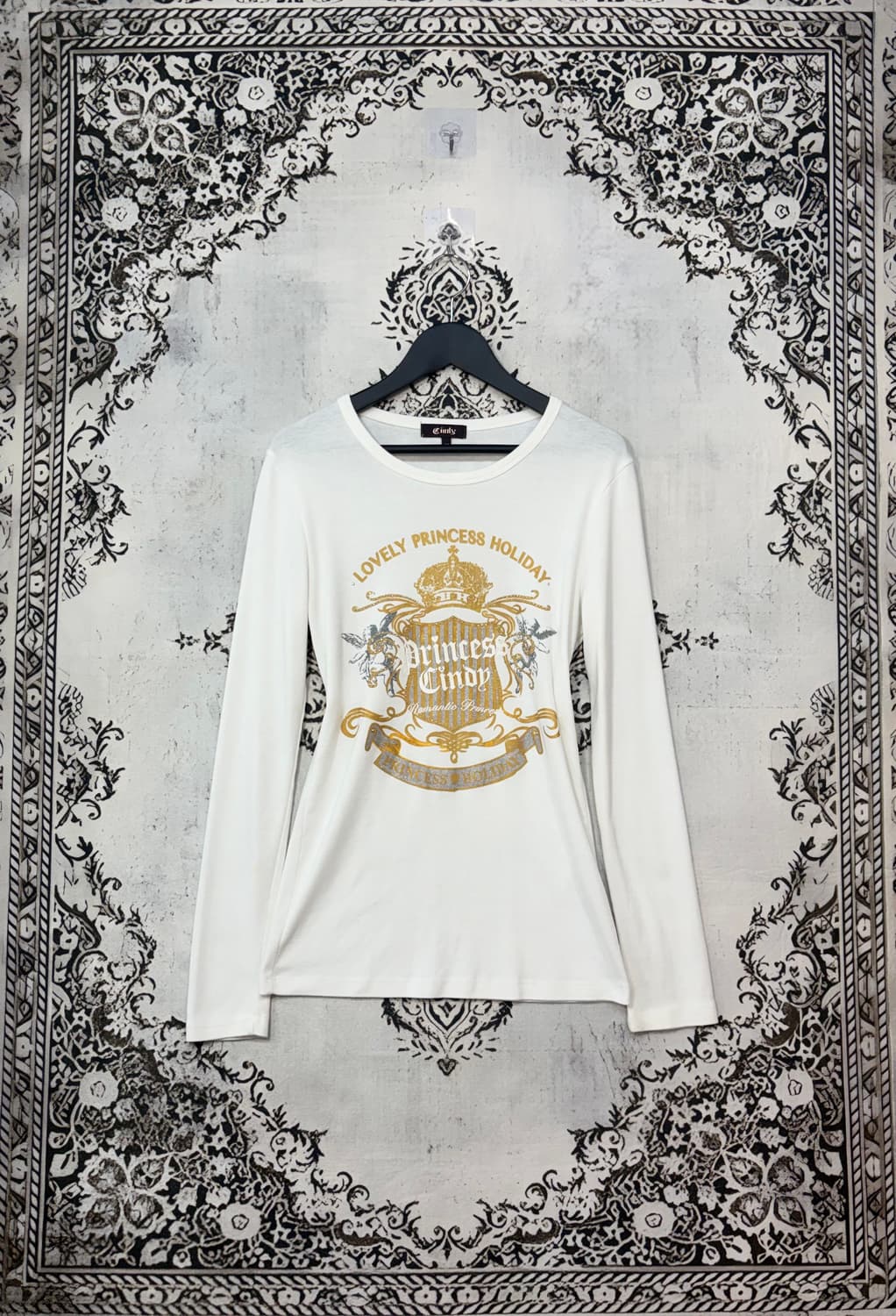 일본빈티지 Y2K 큐빅 글리터 롱슬리브 상품이미지1