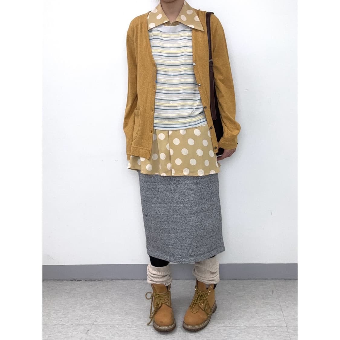 빈티지 도트 슬리브리스 블라우스 상품이미지2
