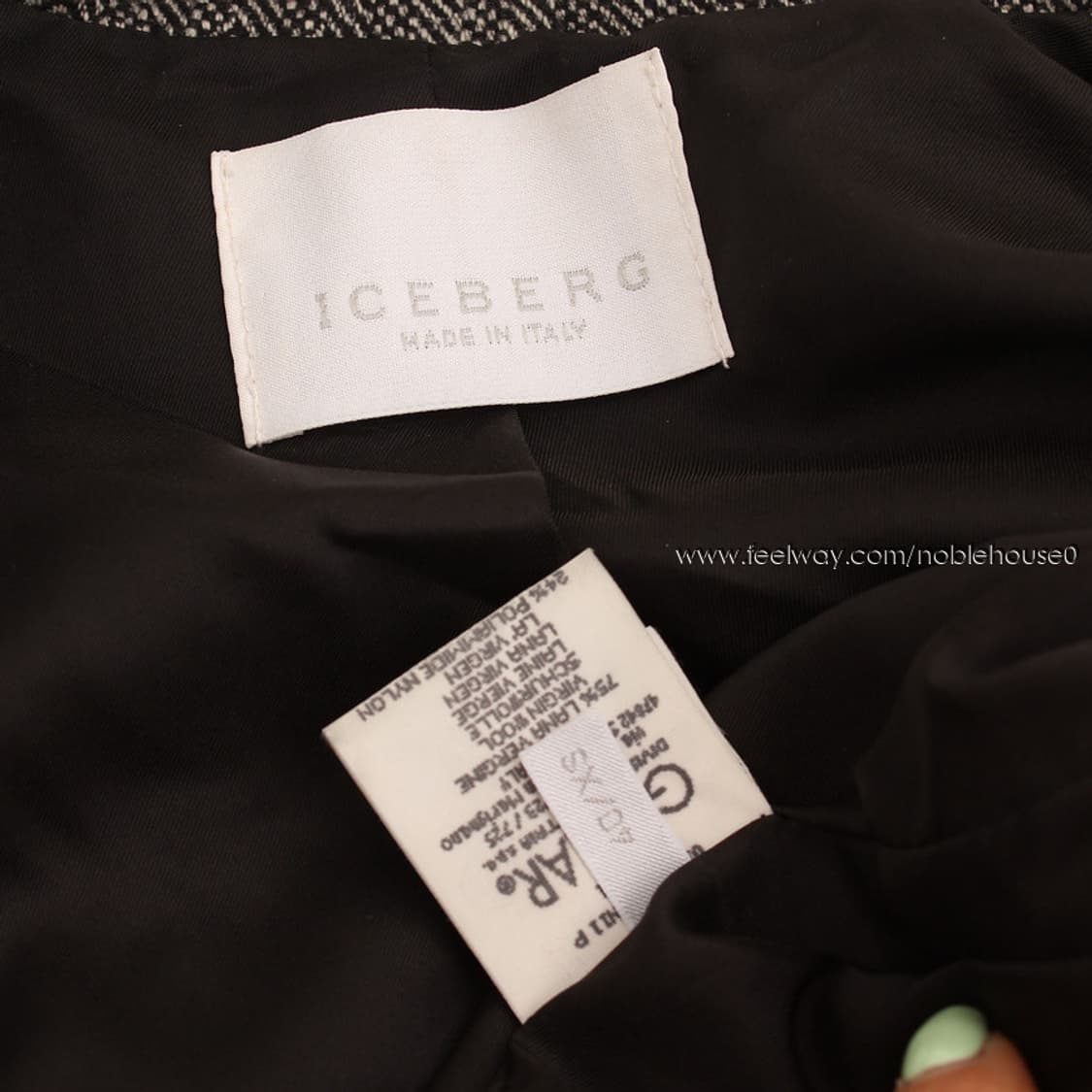 아이스버그 그레이 비즈 울 자켓 (44반) 상품이미지4