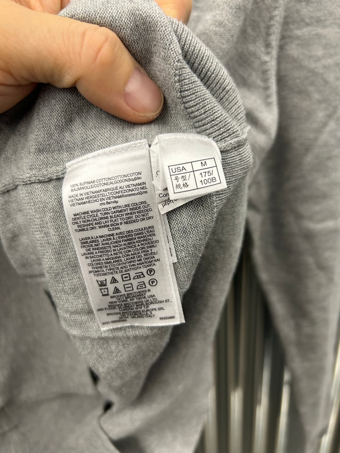 Brooks Brothers 부룩스 브라더스 가디건 그레이 상품이미지6