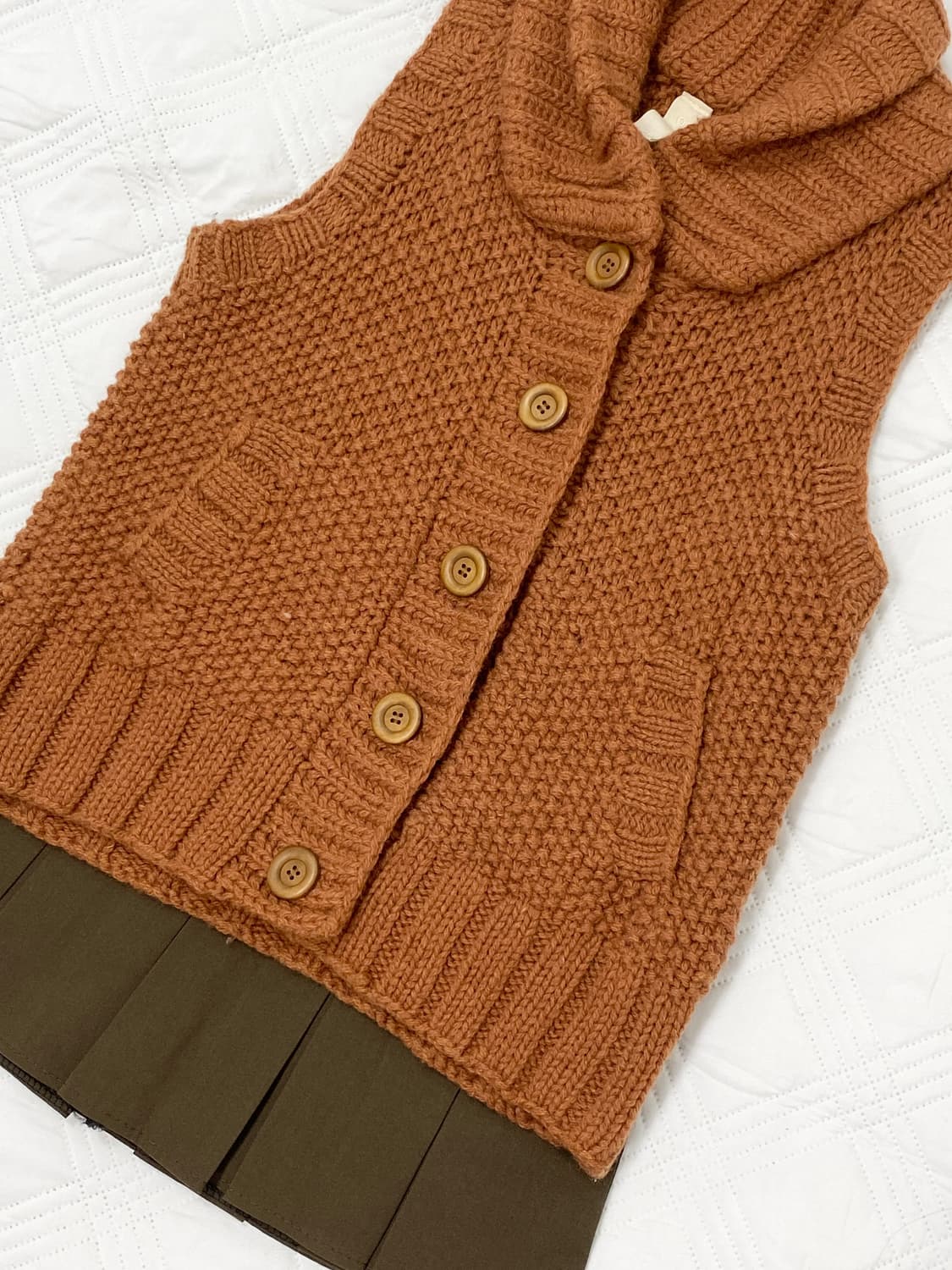 ꒰ঌ 당근 케이쿠 맛 니트 조끼 ໒꒱ 상품이미지3