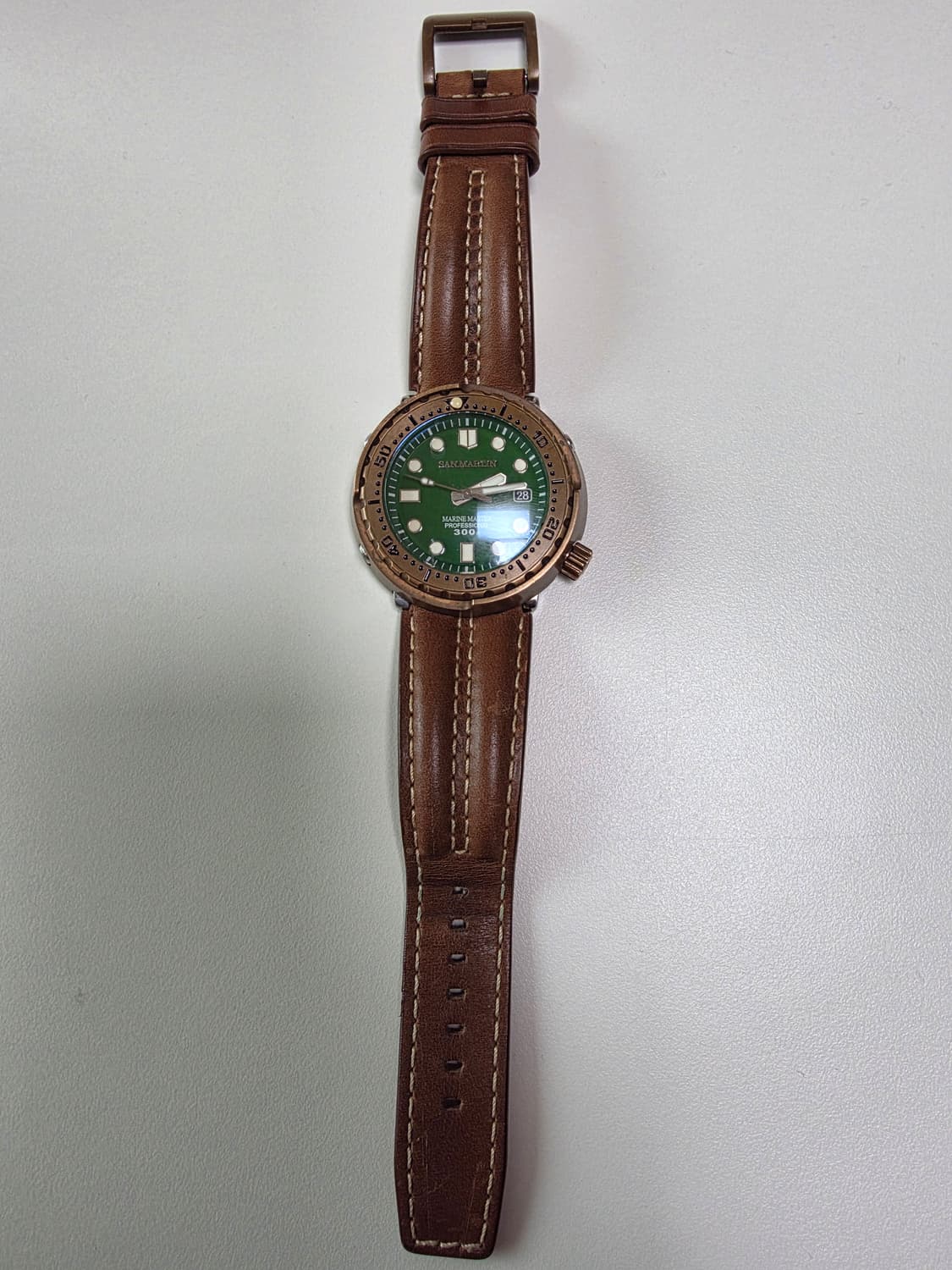 산마틴 마린 마스터 브론즈 다이버 시계 300mm방수 상품이미지7