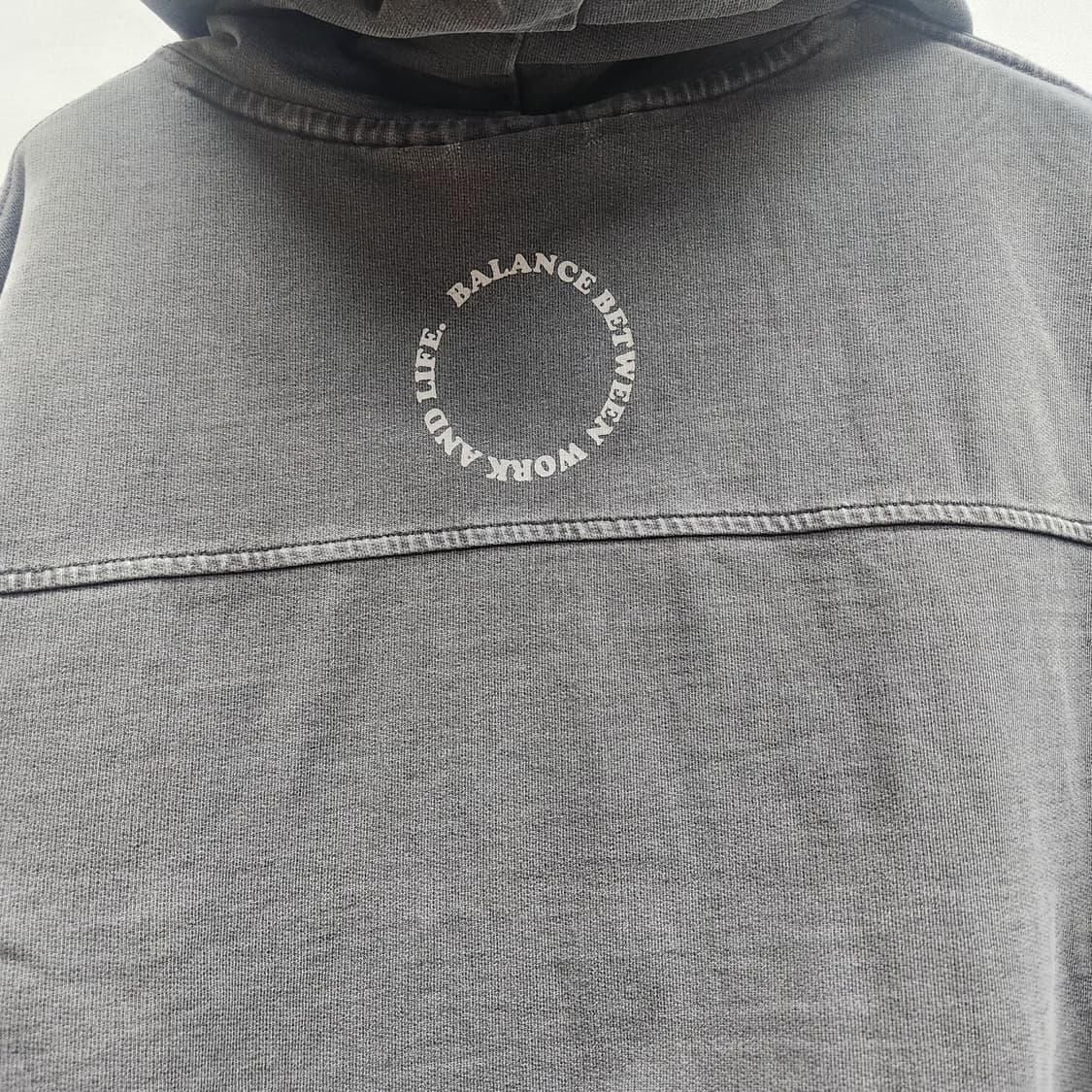 라이프워크 빅로고 프린팅 크롭 후드티 F(XL) 상품이미지5