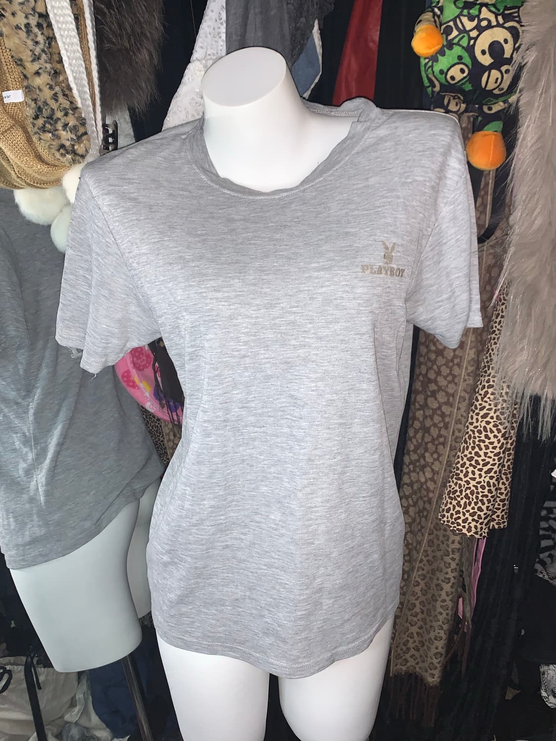 플레이보이 그레이 반팔티 상품이미지2