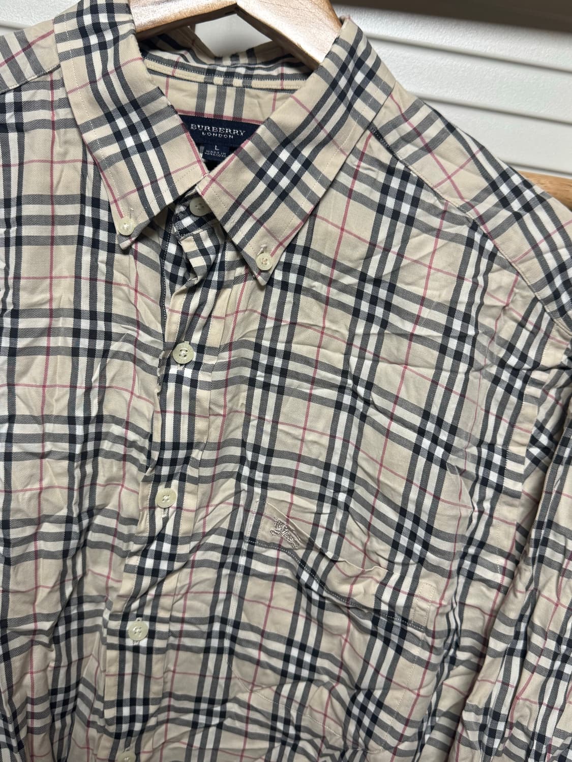 런던 버버리 체크 셔츠  상품이미지2