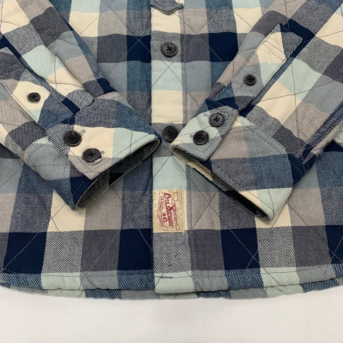 리바이스 체크 퀄티드 셔츠 자켓 (L) 상품이미지5