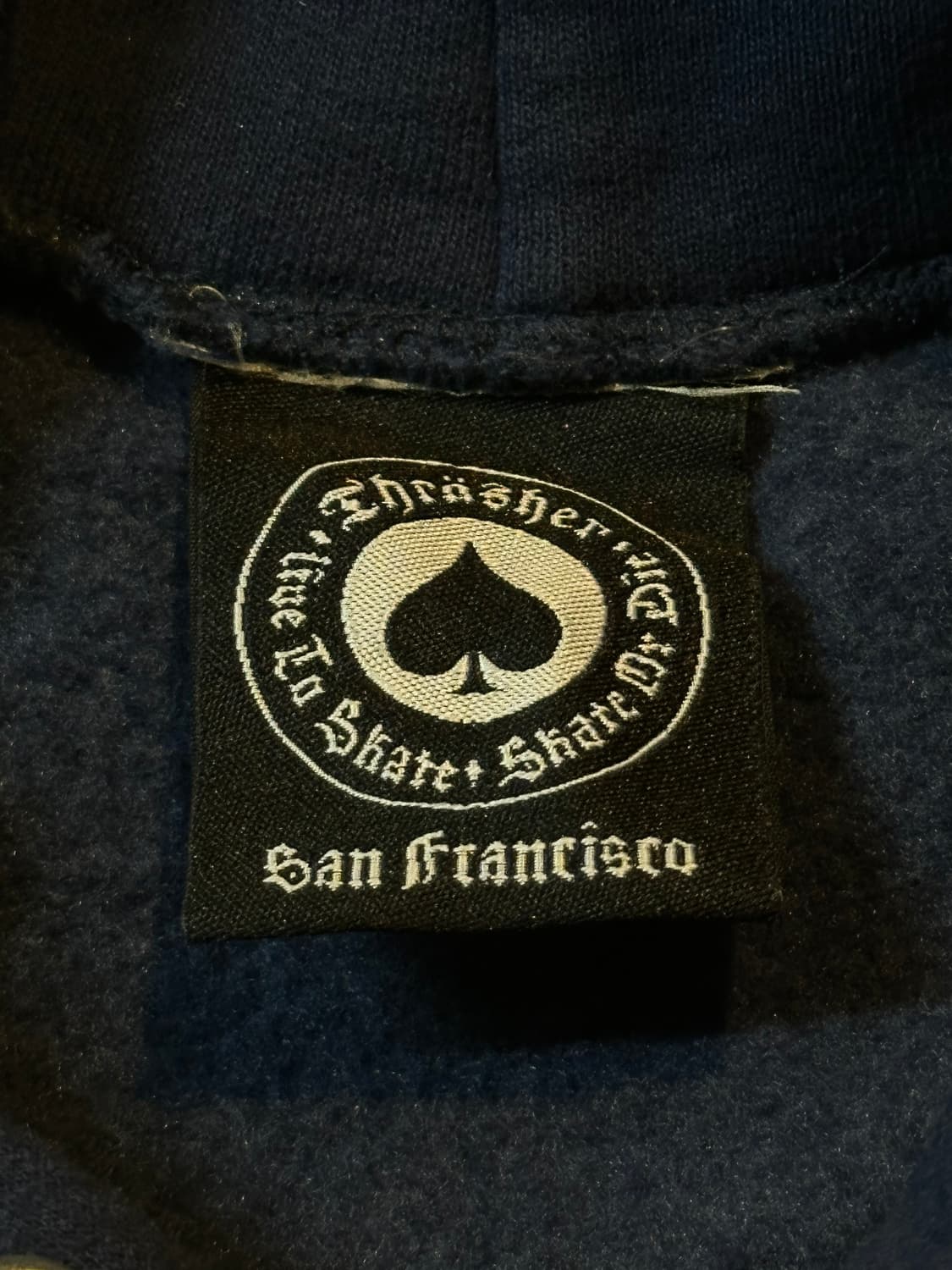 트레셔 THRASHER 플레임 로고 후드티 네이비 상품이미지4