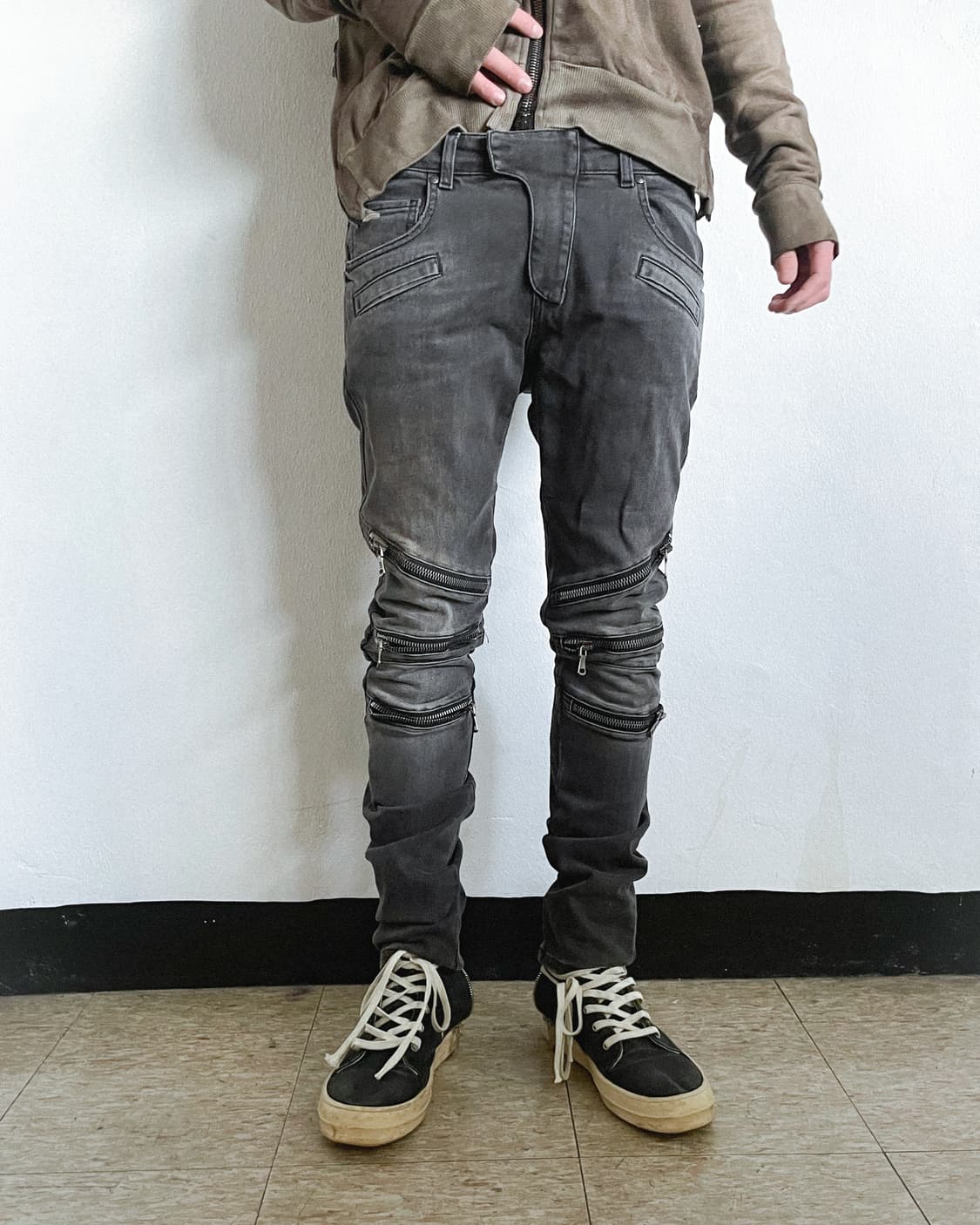 피에르 발망 2010 트리플 지퍼 바이커진 상품이미지2