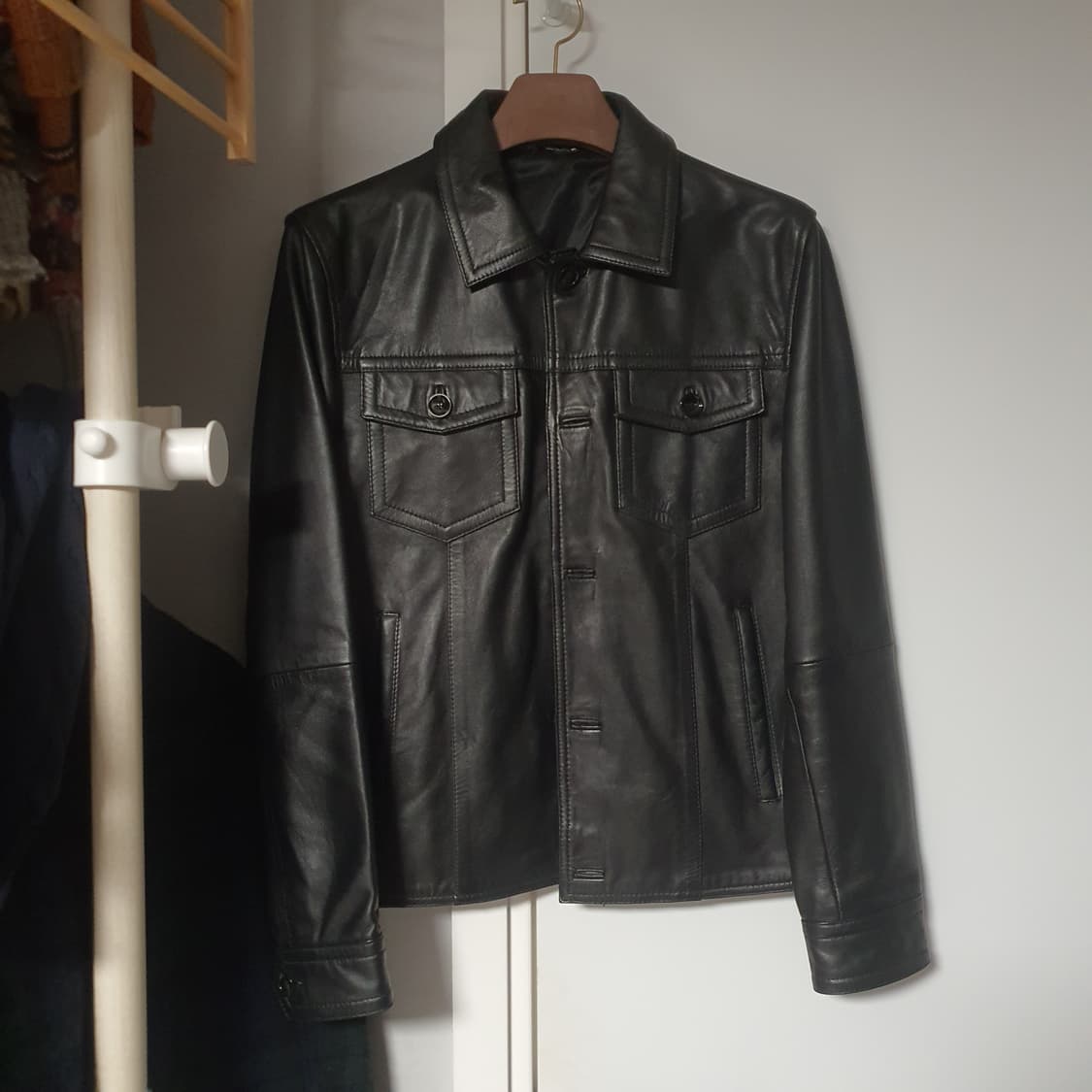 [M] 자라 가죽 트러커 자켓 (양가죽) 상품이미지1