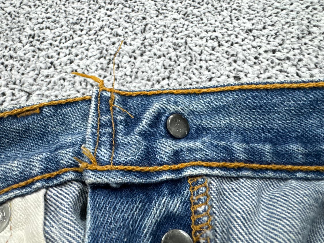 리바이스501 90s 발렌시아산555 셀비지 상품이미지8