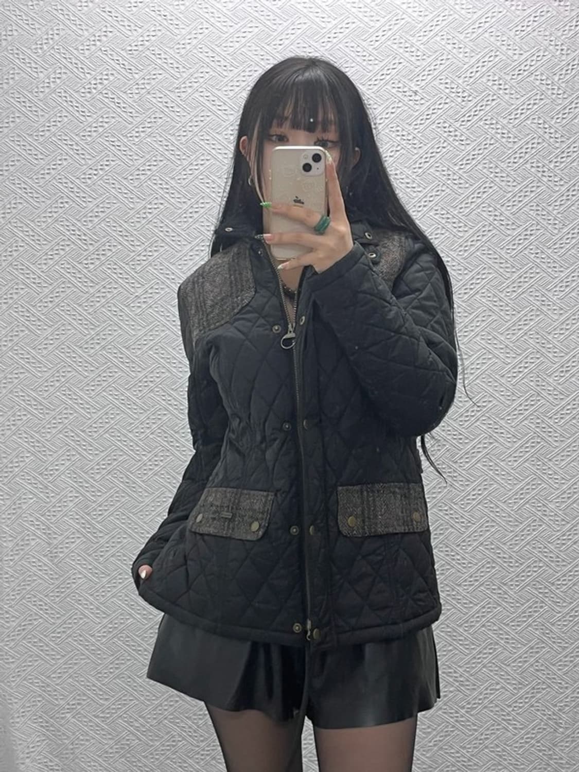 바버 멀티포켓 트러커 체크 퀄팅 워크 자켓 12 C09218 상품이미지2