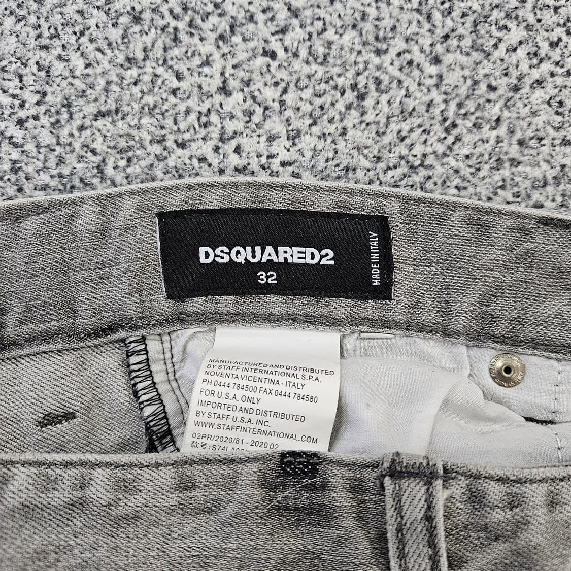 [32] 디스퀘어드2 데미지 그레이 진 청바지 1106JM1 상품이미지3