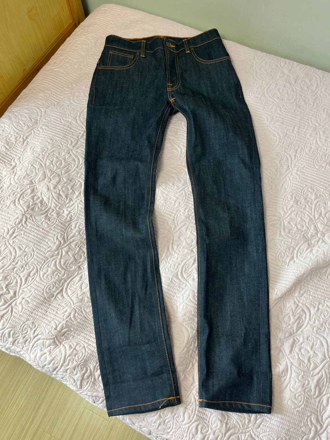 누디진 씬핀 셀비지 데님 생지진 상품이미지2