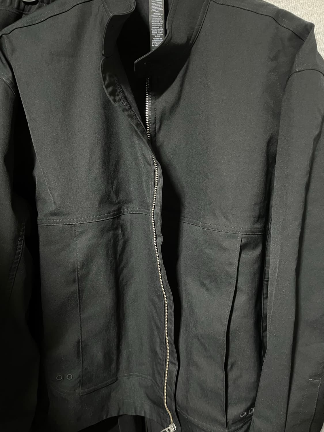 (S) 룰루레몬 스무스 트윌 풀집 자켓 블랙 상품이미지7