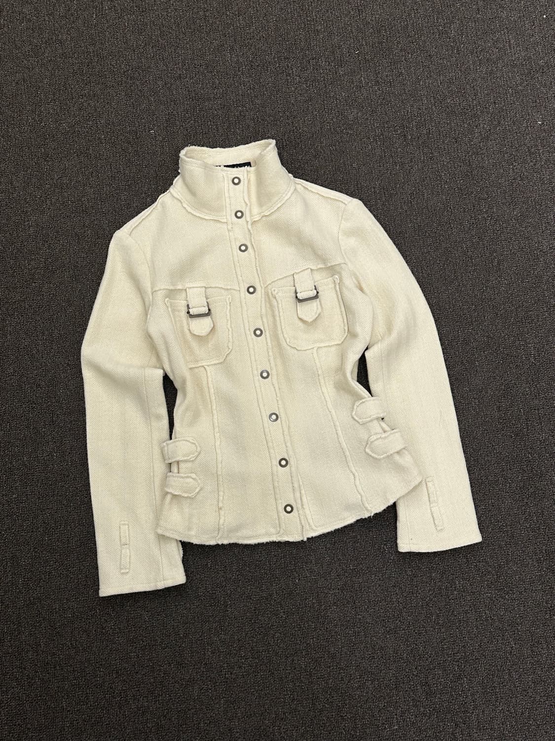 36)FRAGIL 빈티지 여성 울 포켓 자켓 상품이미지2