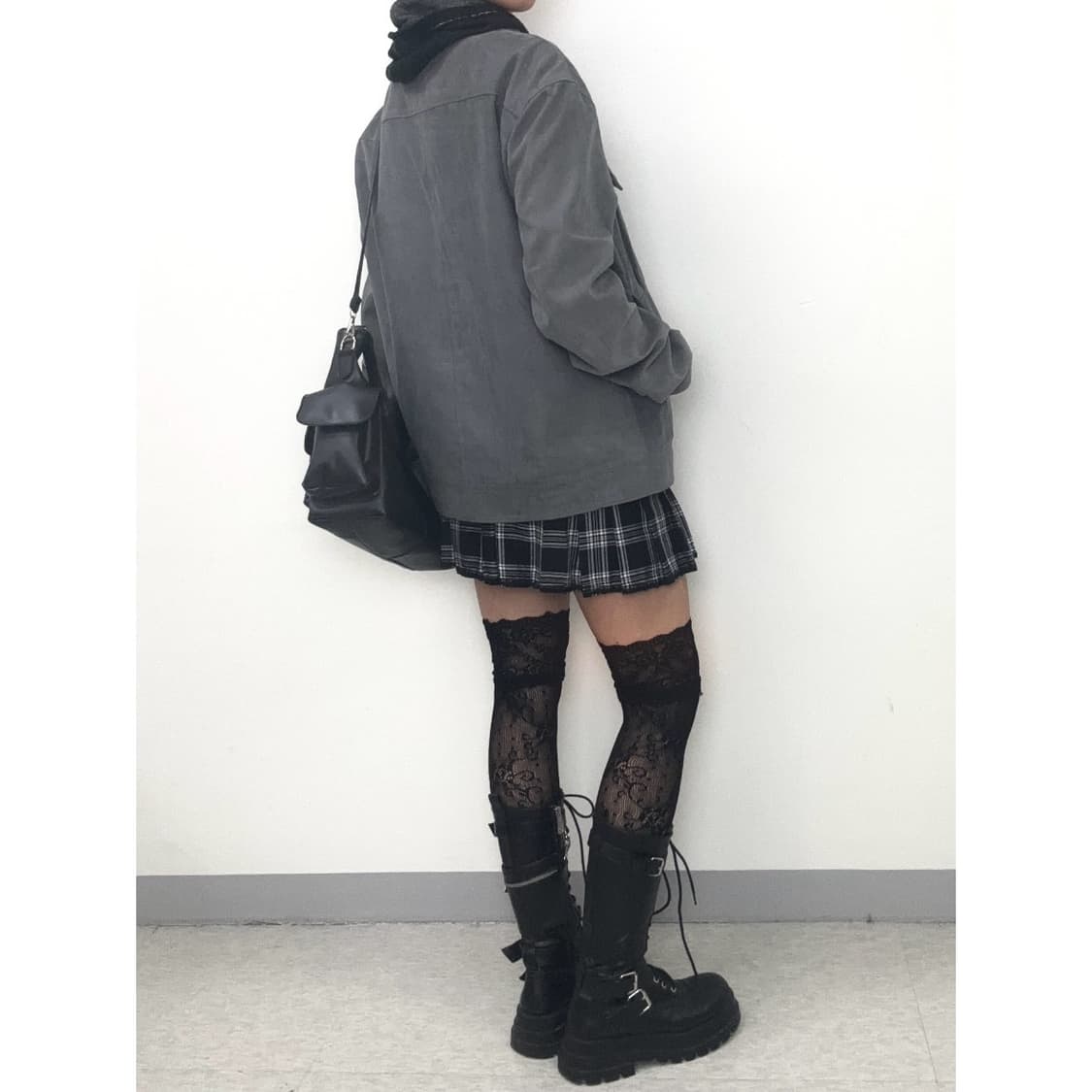 빈티지 그레이 스웨이드 자켓 상품이미지4