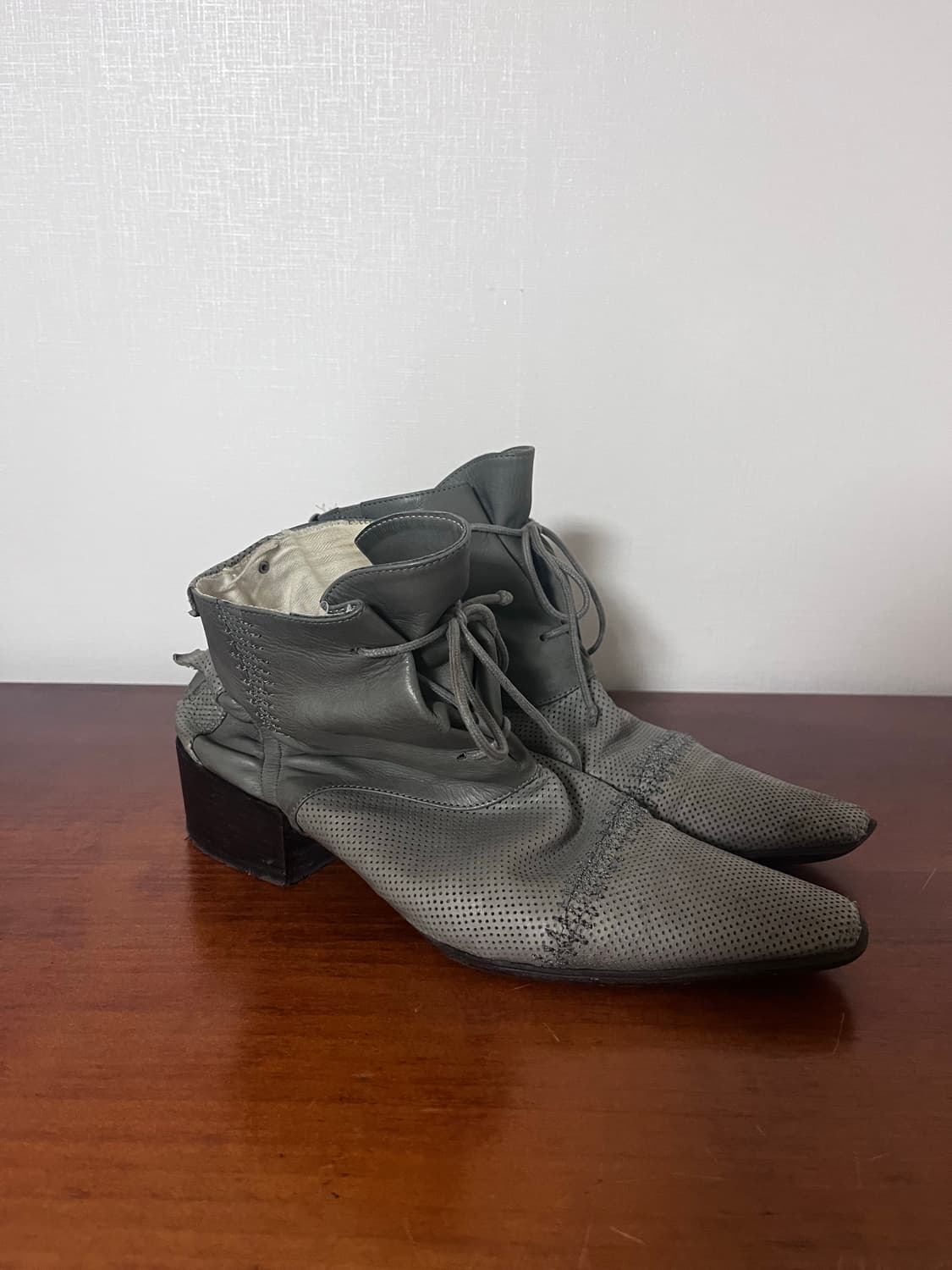 Marithe Francois Girbaud 회색 앵클 부츠 상품이미지2