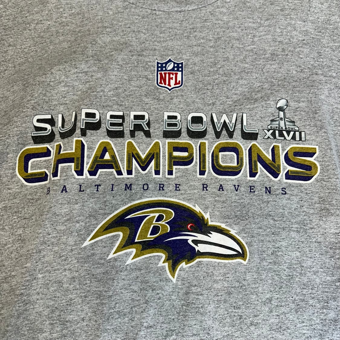 NFL 볼티모어 레이븐스 슈퍼볼 챔피언 기념 티셔츠XL 상품이미지2