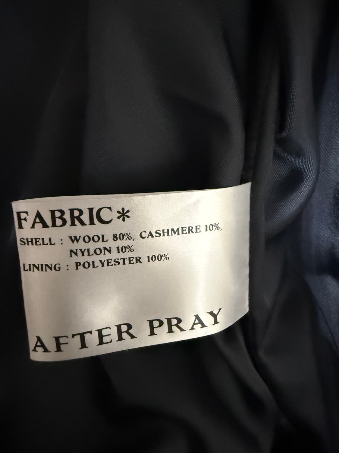 애프터프레이 리가즈 해링턴 자켓 캐시미어 L 상품이미지3