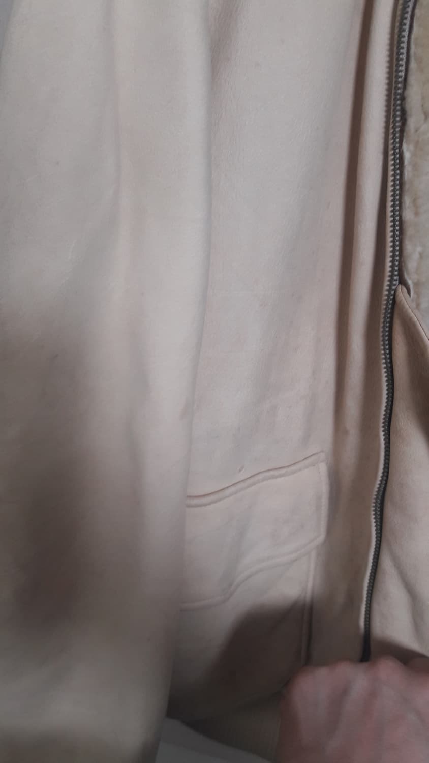 급매!폴로 양가죽  무스탕 자켓M 상품이미지4