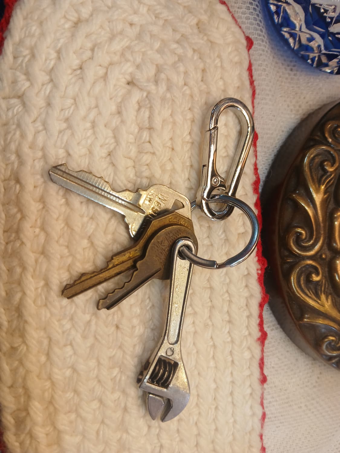 빈티지 미니 스패너 키링과 미국 빈티지 키 셋트 상품이미지1