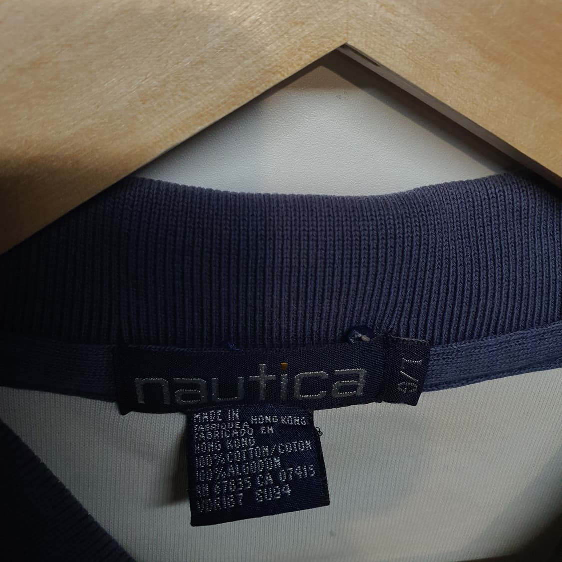 노티카 네이비 패턴 반팔 폴로티 상품이미지3