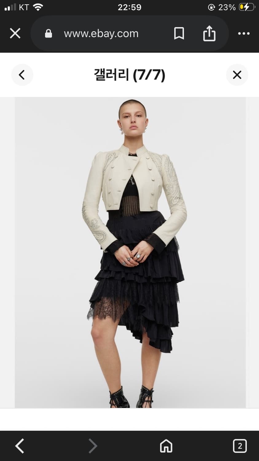 자라 ss 2022 collection ll 레이스 스커트 상품이미지1