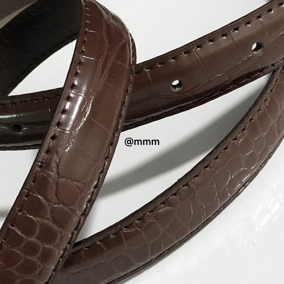 웨스턴 크로커다일 소가죽 벨트🐊 상품이미지6