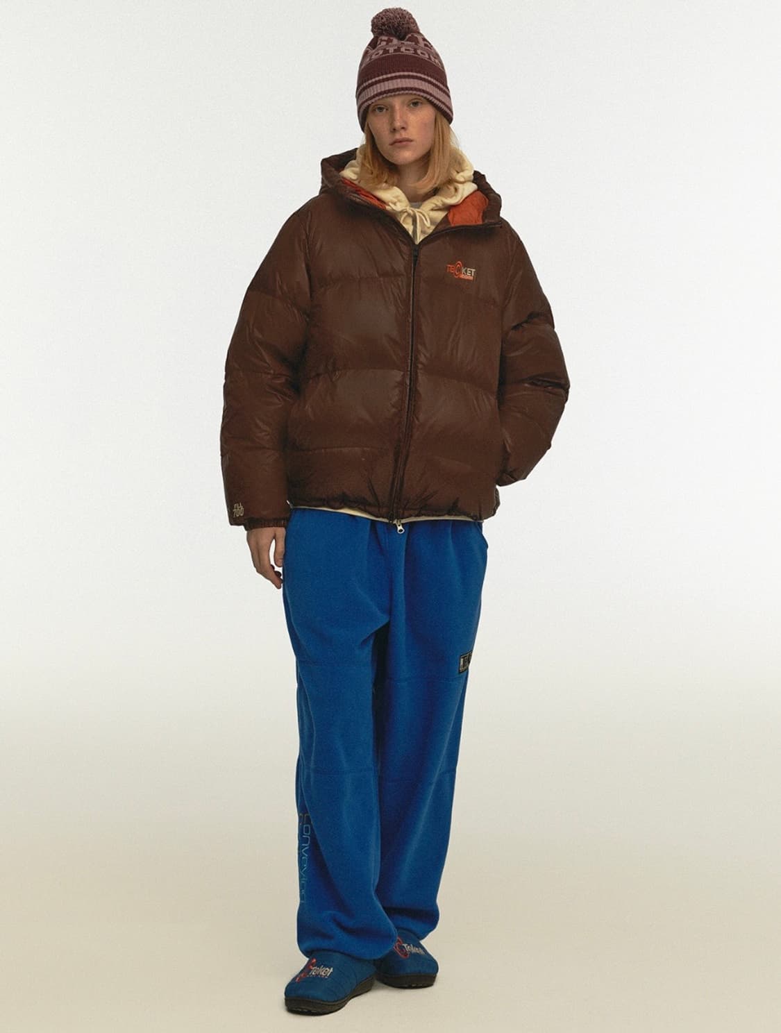 (M) 테켓 닷컴 패딩 브라운 상품이미지4