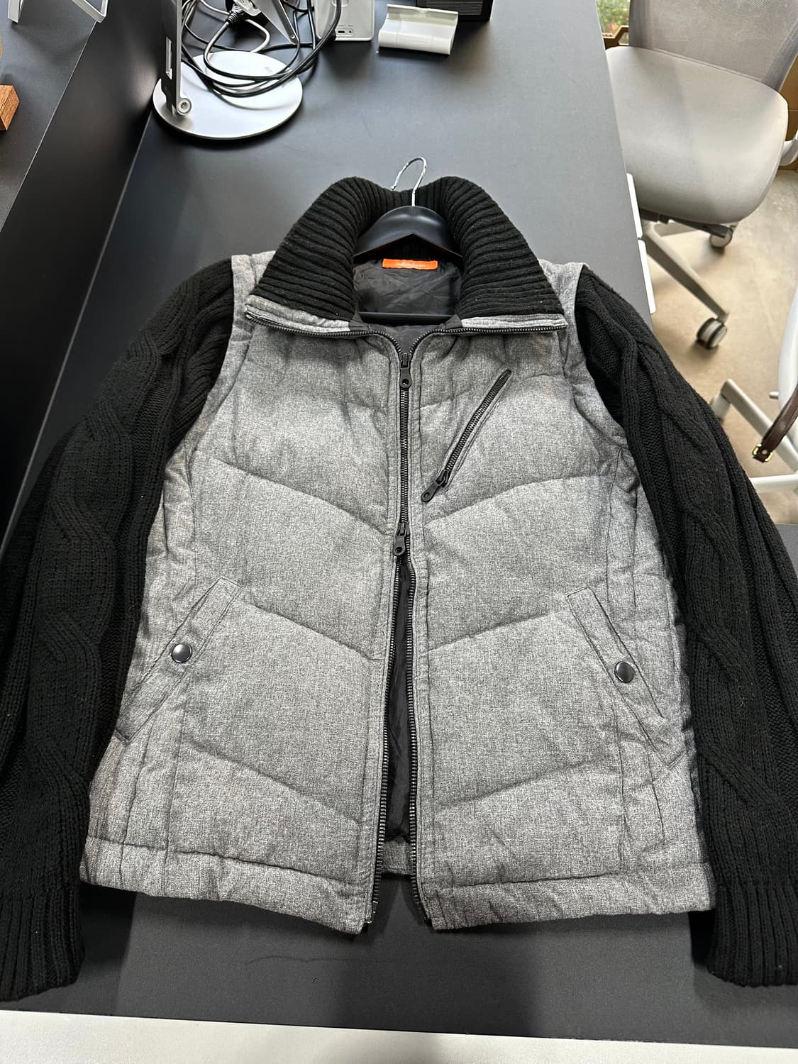 재팬빈티지 하이넥 니트패딩 레이어드 투웨이점퍼 상품이미지5